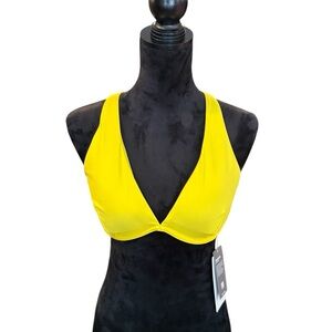 ATHLETA Plunge Bikini Top - Size 38 B/C   NWT!!